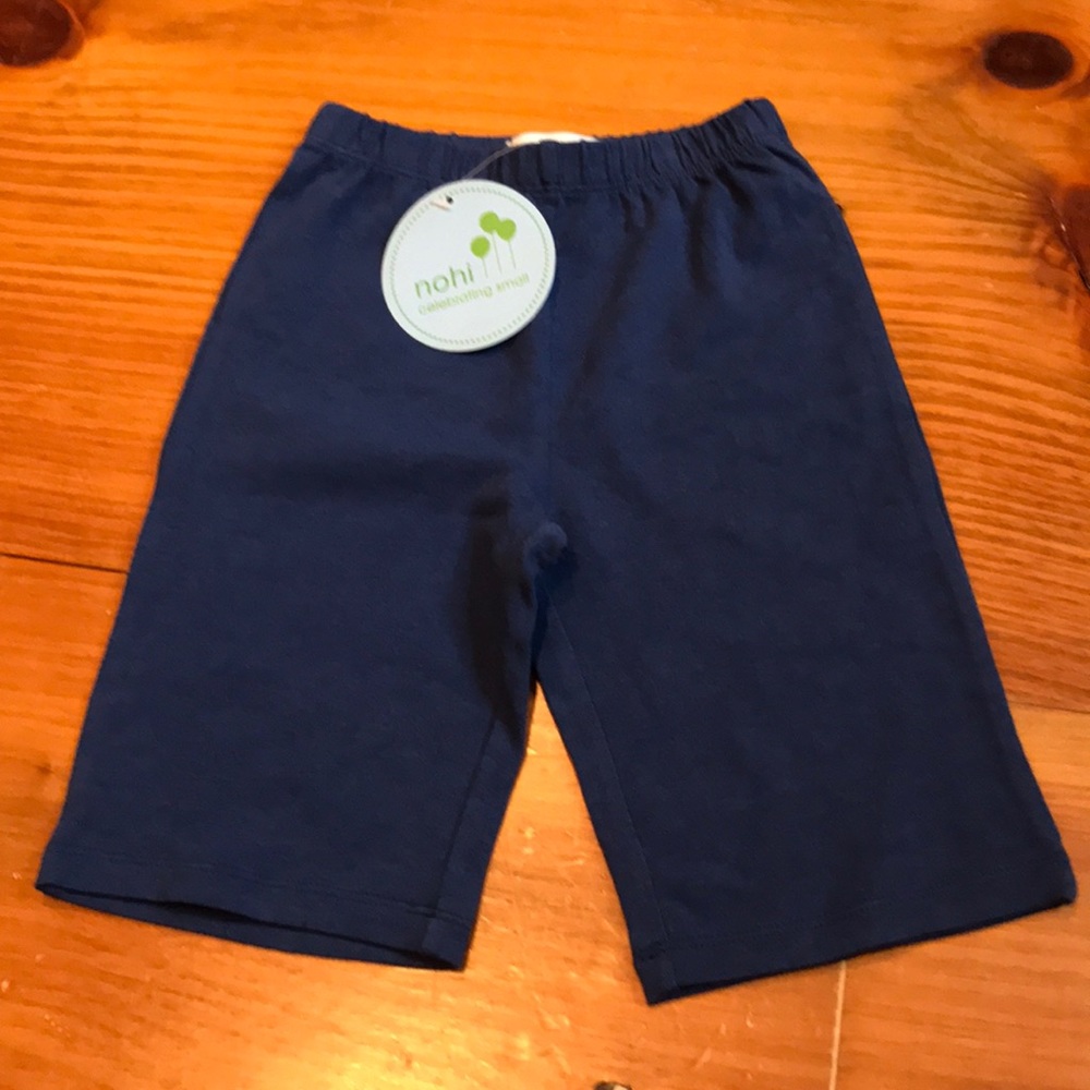 New! NOHI 3-6M Blue Baby Boy Organic Bamboo Pants